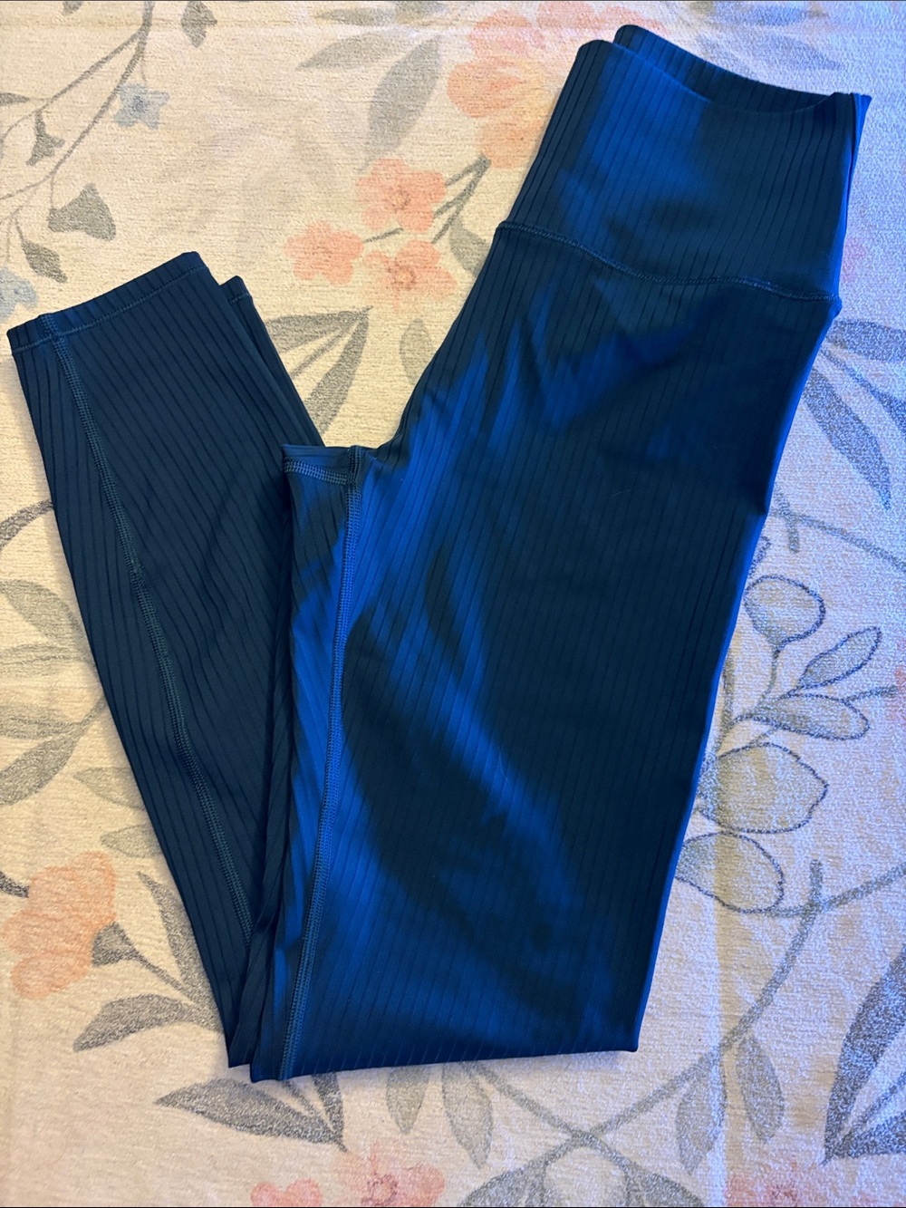 Vuori Dark teal Ribbed Leggings